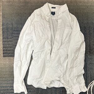 J. Crew Crisp White Collared Shirt